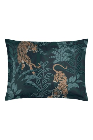 2 fundas de almohada de satén de algodón 80 hilos/cm² Jaro - Azul oscuro