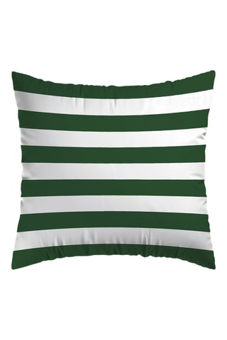 2 fundas de almohada de satén de algodón 80 hilos/cm² Horizon - Verde y blanco