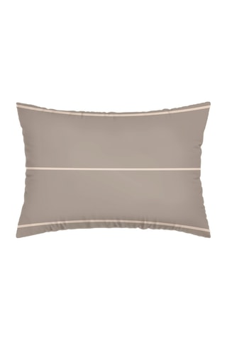 2 fundas de almohada de satén de algodón 80 hilos/cm² Charles - Topo
