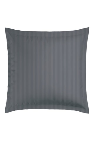 2 fundas de almohada de satén de algodón 78 hilos/cm² - Gris