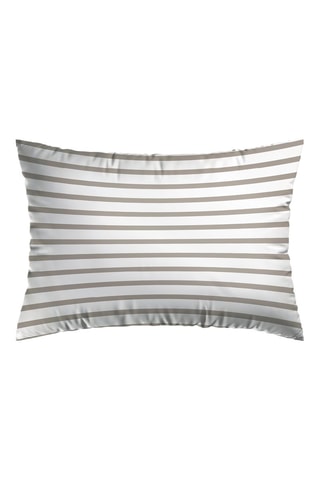 2 fundas de almohada de satén de algodón 80 hilos/cm² Horizon - Topo