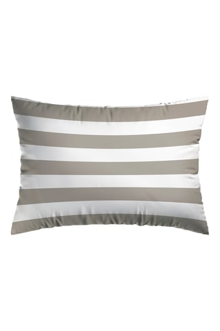 2 fundas de almohada de satén de algodón 80 hilos/cm² Horizon - Topo