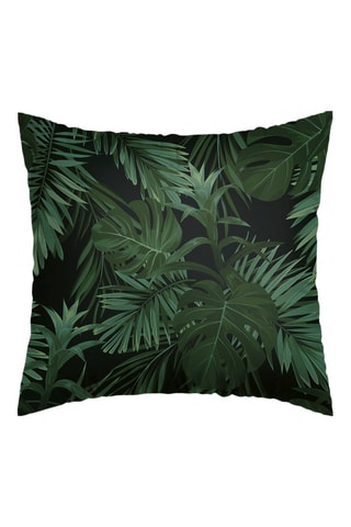 2 fundas de almohada de satén de algodón 80 hilos/cm² Jungle - Verde