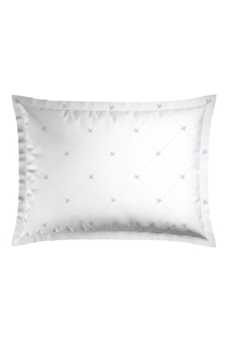 2 fundas de almohada de satén de algodón 80 hilos/cm² Canards Evy - Lila