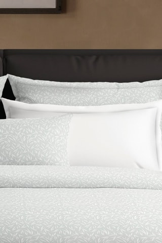 2 fundas de almohada de satén de algodón Oliveira - Verde