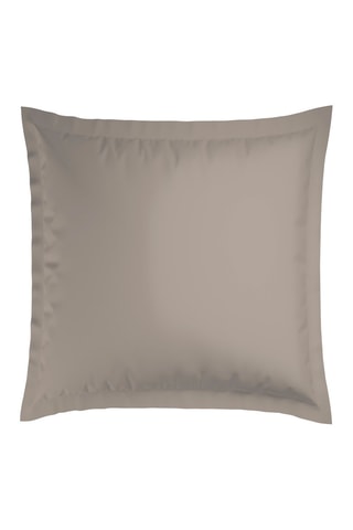 2 fundas de almohada de satén de algodón 80 hilos/cm² Saint-Tropez - Topo y blanco