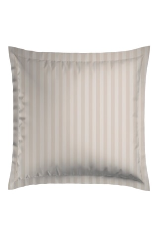 2 fundas de almohada de satén de algodón 120 hilos/cm² Jacquard - Topo