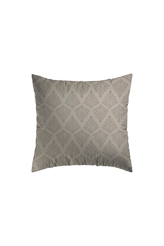 2 fundas de almohada de satén de algodón 80 hilos/cm² Vibrance végétale - Topo