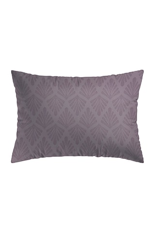 2 fundas de almohada de satén de algodón 80 hilos/cm² Vibrance végétale - Violeta oscuro