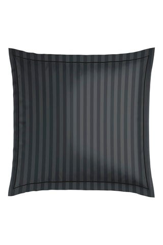 2 fundas de almohada de satén de algodón 80 hilos/cm² Noir fauve - Negro