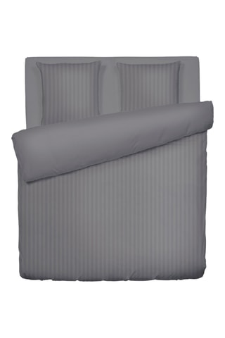 Juego de nórdico de satén de algodón 120 hilos/cm² Jacquard - Gris