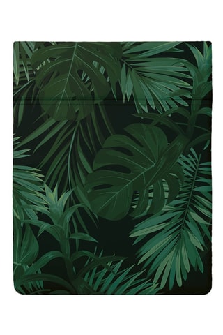 Sábana encimera de algodón 80 hilos/cm² Jungle - Verde