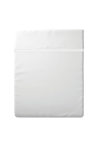 Sábana encimera de satén de algodón 80 hilos/cm² Saint-Tropez - Blanco