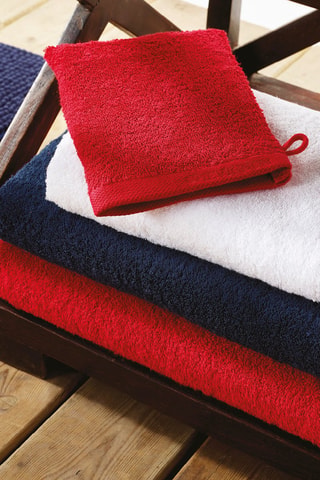 4 manopla de baño Lagon - Rojo