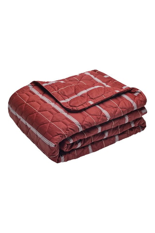 Colcha de satén de algodón Elior - 80 hilos/cm² - Burdeos