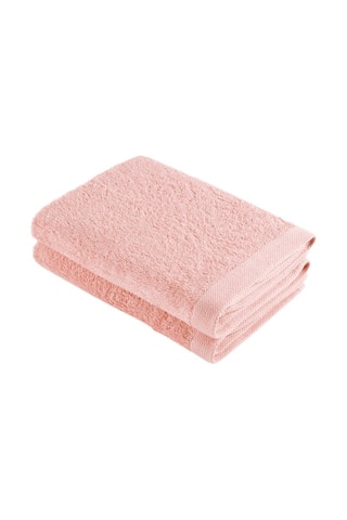 2 paños de cocina Lagon - Rosa claro