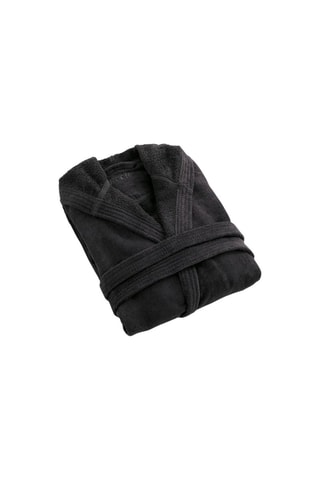 Albornoz con capucha - Gris oscuro