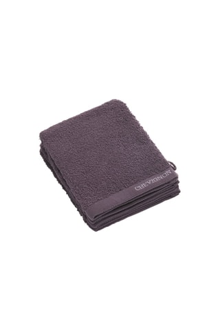 4 manoplas de baño - Gris oscuro