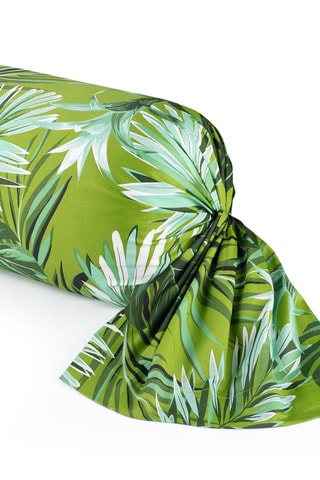 Funda de almohada de satén de algodón 79 hilos/cm² Jungle - Verde - 43 x 210 cm