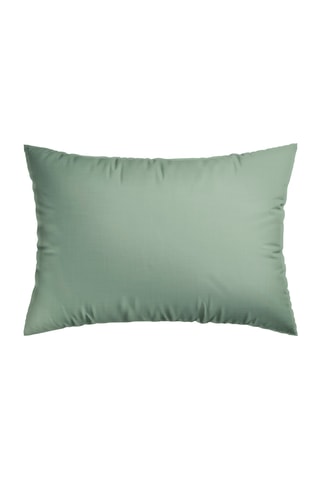 2 fundas de almohada de algodón 57 hilos/cm² - Verde