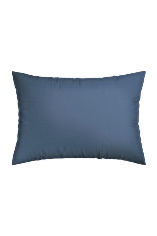 2 fundas de almohada de algodón 57 hilos/cm² - Azul