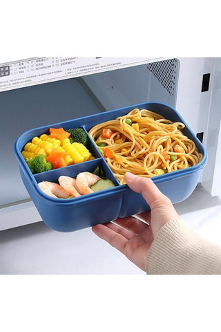 Lunchbox met kom - 21 x 13 x 7,5 cm