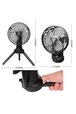 Ventoinha de mesa - 6 W - 20 horas de autonomia
