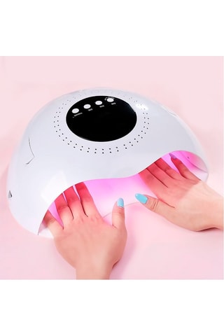 Lâmpada de unhas - Branco e rosa