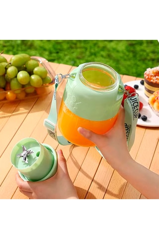 Blender van silicone en roestvrij staal- 60 W - Groen