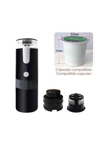Roestvrijstalen Koffiezetapparaat - 17 cl - 2 W - Zwart