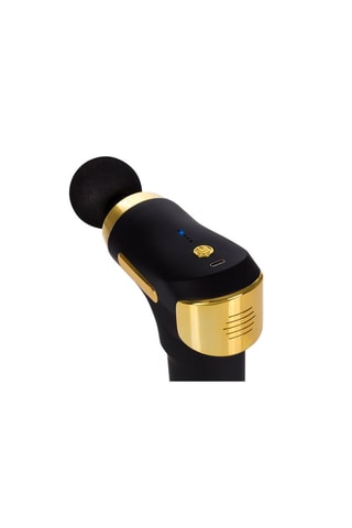 Pistola de massagem Preto e dourado