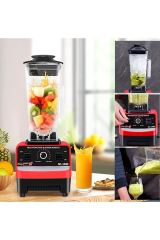 Blender - 2 l - Zwart en rood