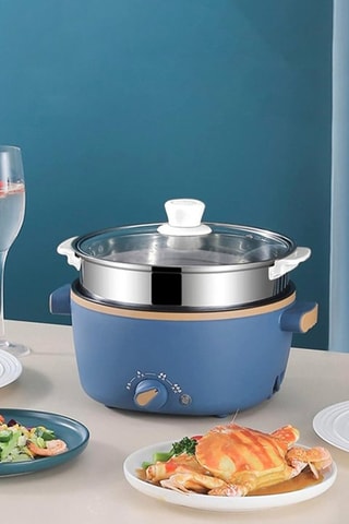 Elektrische Multifunctionele Kookpan - Blauw - 2,5 l