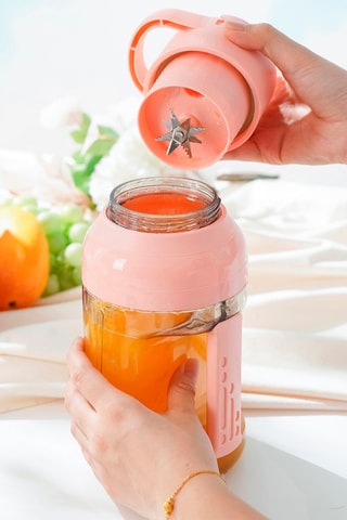 Blender van roestvrij staal  en silicone- 40 W - Groen