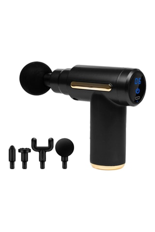 Mini pistola de massagem muscular Preto