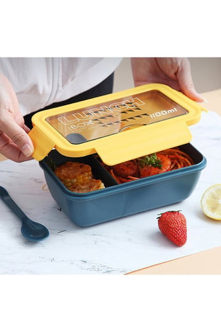 Lunchbox met thermosfles - 20,3 x 12,3 x 7,3 cm
