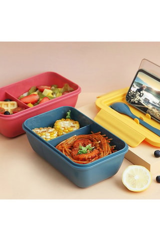 Lunchbox met thermosfles - 20,3 x 12,3 x 7,3 cm