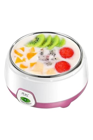 Yoghurtmachine zonder BPA - Wit en roze