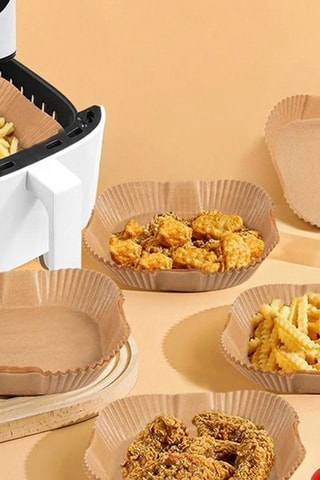 Anti-aanbakpapier voor luchtkoelkasten - 20 cm - 50-delig