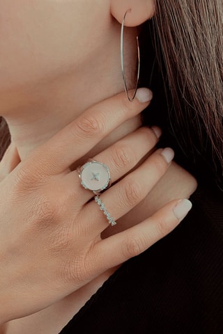 Anillo - Plata chapada en oro rosa