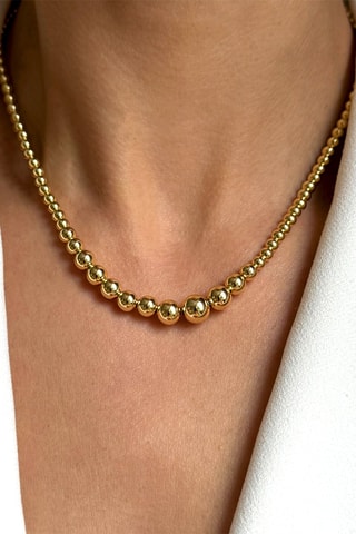 Collar - Plata chapada en oro amarillo