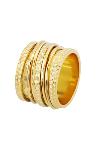 Anillo - Plata chapada en oro amarillo