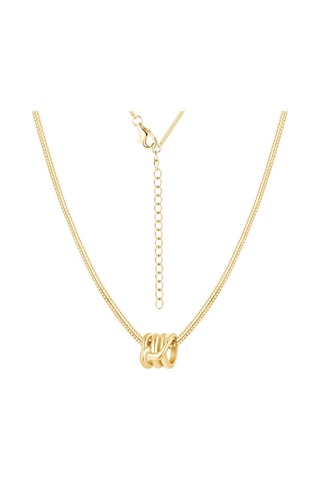 Collar - Plata chapada en oro amarillo