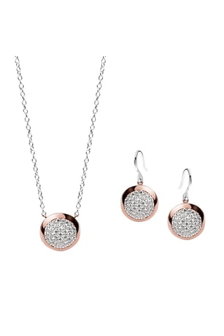 Conjunto - Plata y plata chapada en oro rosa