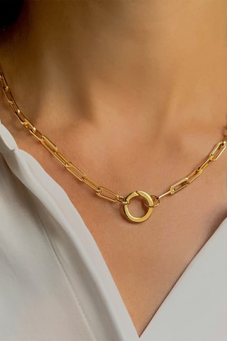 Collar - Plata chapada en oro amarillo