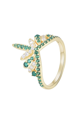Anillo - Plata chapada en oro amarillo