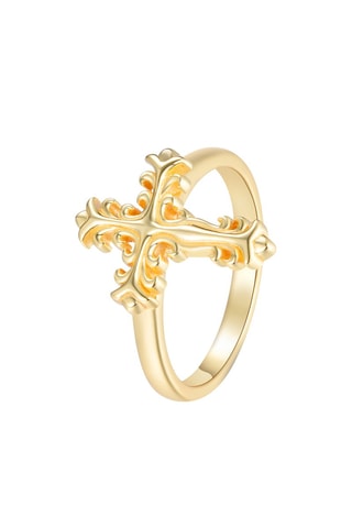 Anillo - Plata chapada en oro amarillo
