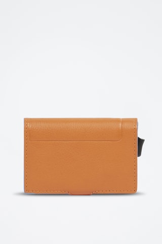 Portacarte in pelle - Cammello