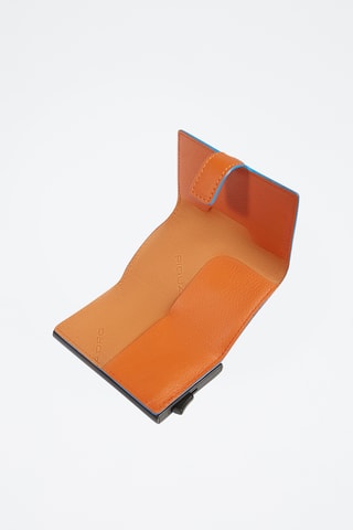Portacarte in pelle - Cammello