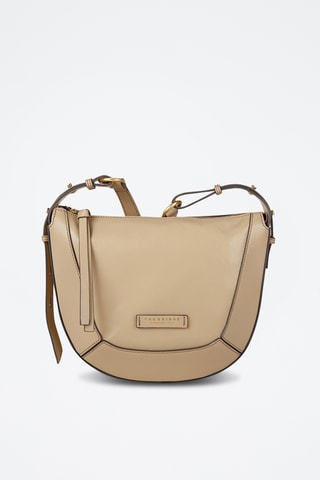 Borsa a tracolla in pelle - Beige
